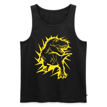 Halloween Kostüm Kürbis Scary Spooky Horror Party - Männer Premium Bio Tank Top - Schwarz - Vorne - AI Model Male 178 light (178cm)