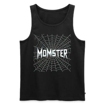 Halloween Kostüm Kürbis Scary Spooky Horror Party - Männer Premium Bio Tank Top - Schwarz - Vorne - AI Model Male 178 light (178cm)