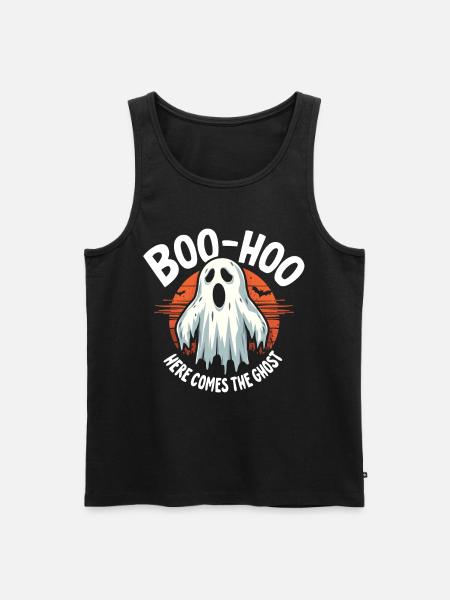 Halloween Ghost Ghost - Men's Premium Organic Tank Top - black