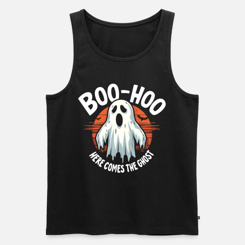 Halloween Ghost Ghost - Men's Premium Organic Tank Top - black