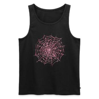 Halloween Kostüm Kürbis Scary Spooky Horror Party - Männer Premium Bio Tank Top - Schwarz - Vorne - AI Model Male 178 light (178cm)
