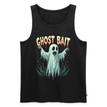 Appât fantôme Halloween Geist Gespenst Geister - Débardeur bio Premium Homme - noir - Devant - AI Model Male 178 light (178cm)