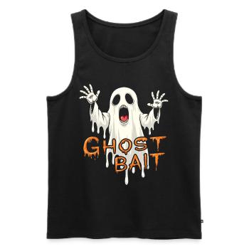 Appât fantôme Halloween Geist Gespenst Geister - Débardeur bio Premium Homme - noir - Devant - AI Model Male 178 light (178cm)