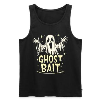 Appât fantôme Halloween Geist Gespenst Geister - Débardeur bio Premium Homme - noir - Devant - AI Model Male 178 light (178cm)