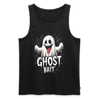 Appât fantôme Halloween Geist Gespenst Geister - Débardeur bio Premium Homme - noir - Devant - AI Model Male 178 light (178cm)