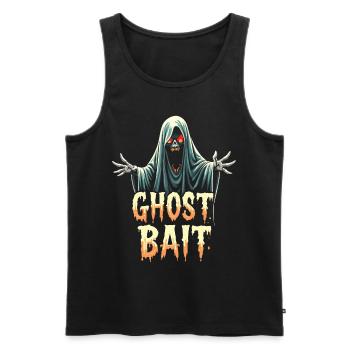 Appât fantôme Halloween Geist Gespenst Geister - Débardeur bio Premium Homme - noir - Devant - AI Model Male 178 light (178cm)