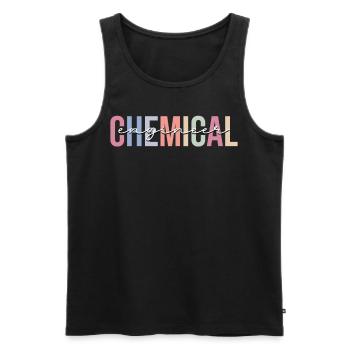 Chemical engineering - Men's Premium Organic Tank Top - black - Front - AI Model Male 178 light (178cm)