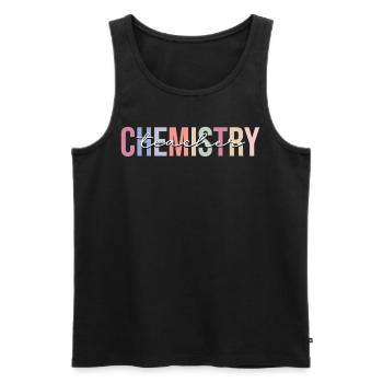Professeur de chimie Chimiste - Débardeur bio Premium Homme - noir - Devant - AI Model Male 178 light (178cm)