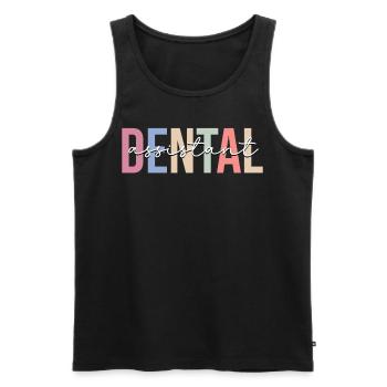 Dental Assistant Dental Hygienist Dentist - Men's Premium Organic Tank Top - black - Front - AI Model Male 178 light (178cm)