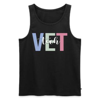 Vet Tech Veterinärtechniker Tierarzt - Männer Premium Bio Tank Top - Schwarz - Vorne - AI Model Male 178 light (178cm)