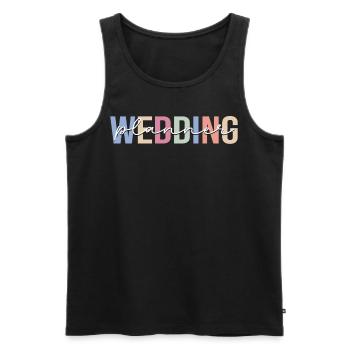 Wedding Planner Coordinateur de mariage Ververanstaltung - Débardeur bio Premium Homme - noir - Devant - Michal (187cm)