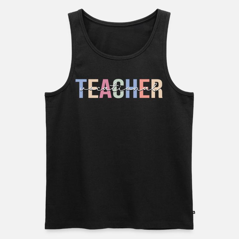 Berufsschullehrer Lehre - Männer Premium Bio Tank Top - Schwarz
