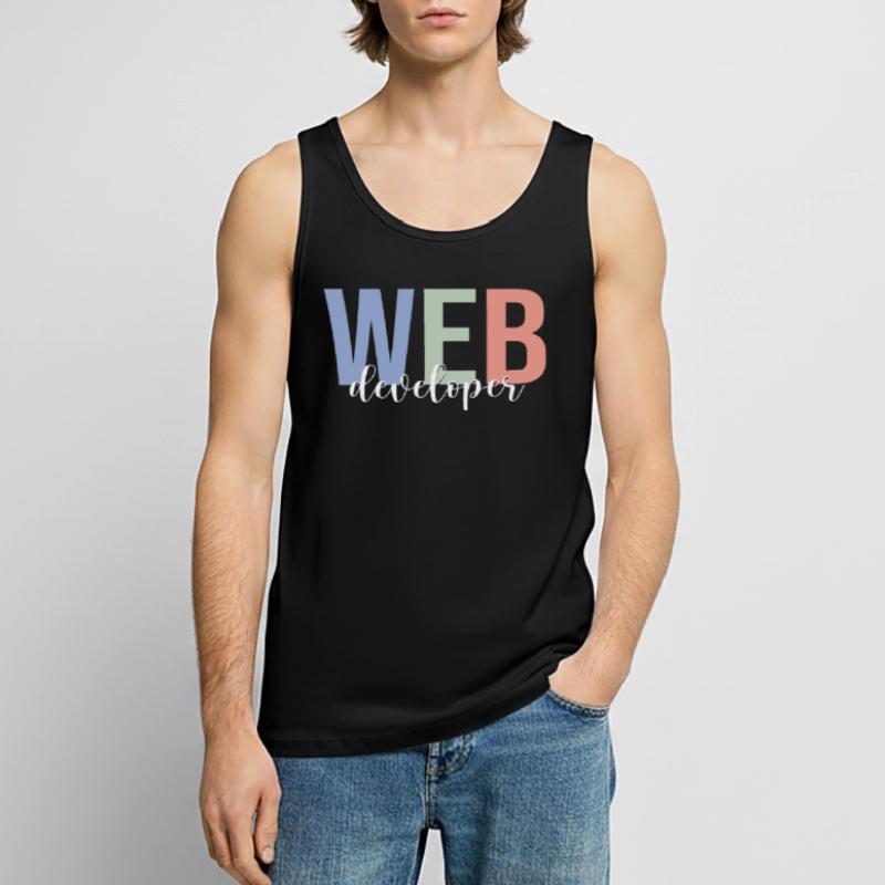 Développeur Web Codage Programmeur Programmation Débardeur bio Premium Homme