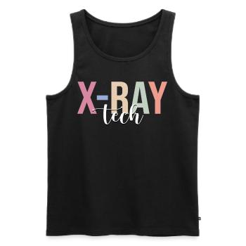 X-ray Technician Radiology Technologist R - Men's Premium Organic Tank Top - black - Front - AI Model Male 178 light (178cm)