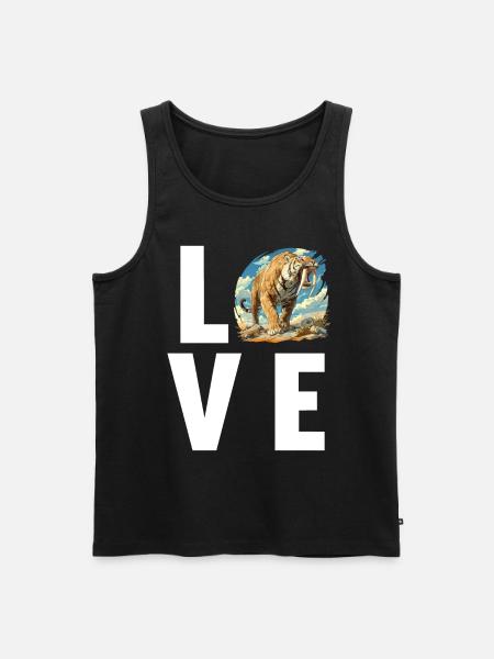 Saber-Toothed Tiger Sabertooth Tiger - Men's Premium Organic Tank Top - black