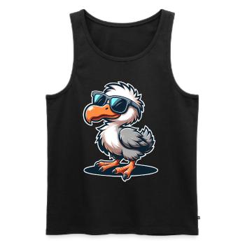 Dodo - Männer Premium Bio Tank Top - Schwarz - Vorne - Michal (187cm)