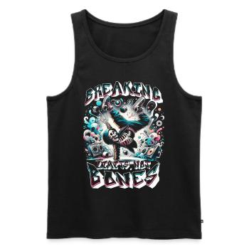 Breakdance B-boy Breaking limits - Men's Premium Organic Tank Top - black - Front - AI Model Male 178 light (178cm)