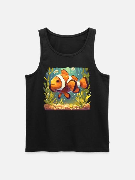 Clownfish Clownfische Clownfisch - Männer Premium Bio Tank Top - Schwarz