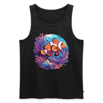 Clownfish Clownfische Clownfisch - Männer Premium Bio Tank Top - Schwarz - Vorne - AI Model Male 178 light (178cm)