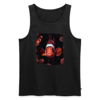 Clownfish Clownfische Clownfisch - Männer Premium Bio Tank Top - Schwarz - Vorne - AI Model Male 178 light (178cm)