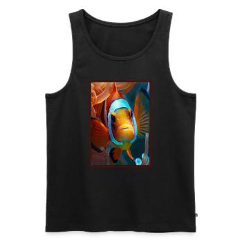 Clownfish Clownfische Clownfisch - Männer Premium Bio Tank Top - Schwarz - Vorne - AI Model Male 178 light (178cm)