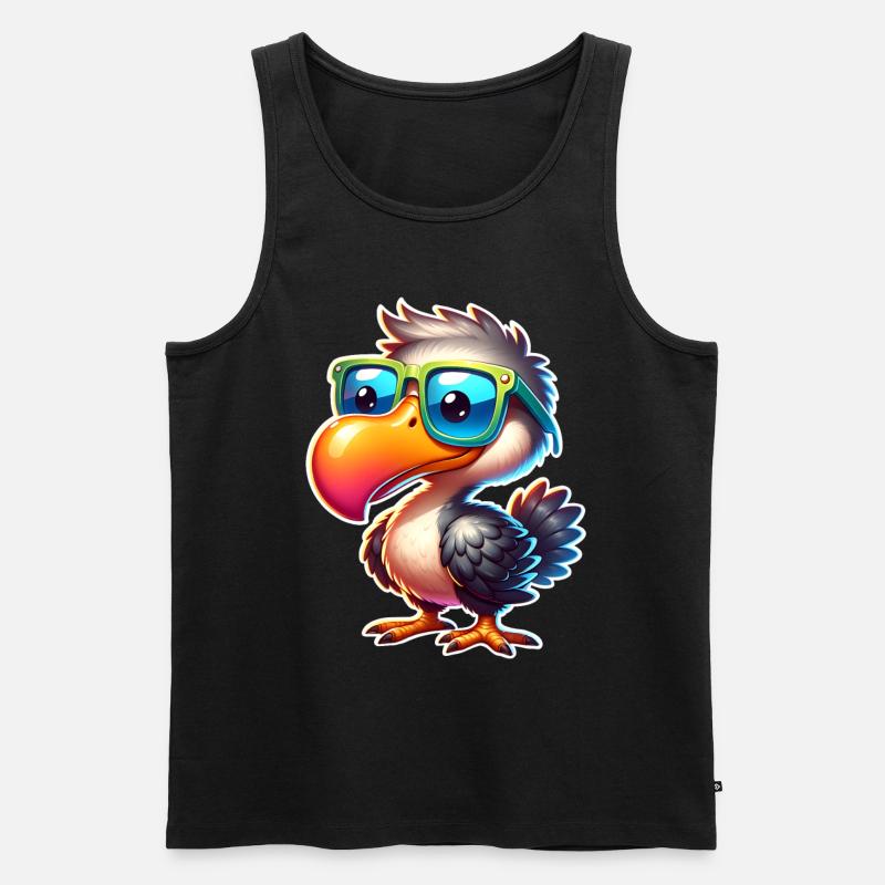 Dodo - Männer Premium Bio Tank Top - Schwarz