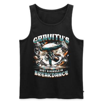 Breakdance B-boy Stunt Street Dancer - Men's Premium Organic Tank Top - black - Front - AI Model Male 178 light (178cm)