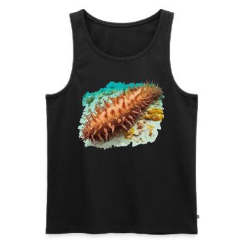 Sea Cucumber Seegurken Seegurke - Männer Premium Bio Tank Top - Schwarz - Vorne - AI Model Male 178 light (178cm)