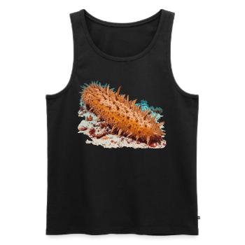 Sea Cucumber Seegurken Seegurke - Männer Premium Bio Tank Top - Schwarz - Vorne - AI Model Male 178 light (178cm)