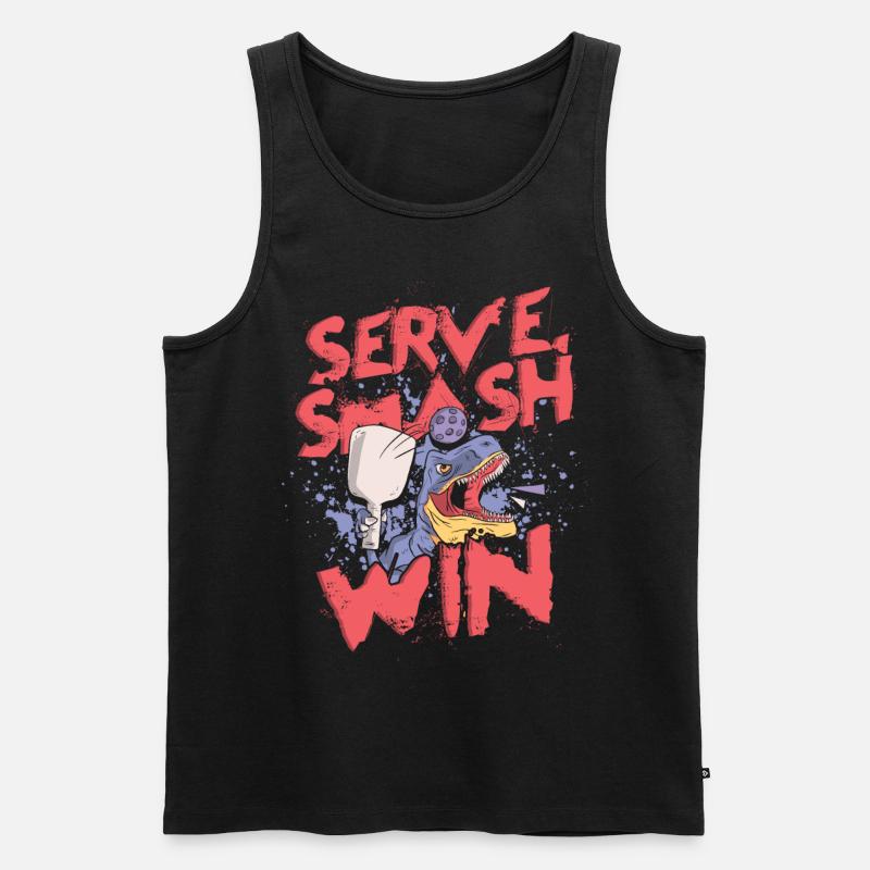 Pickleball Serve Smash Win - Débardeur bio Premium Homme - noir