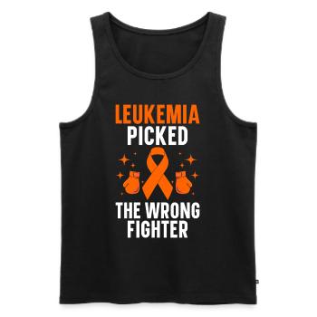Leukämie Bewusstsein Blutkrebs Bekämpfung - Männer Premium Bio Tank Top - Schwarz - Vorne - Michal (187cm)