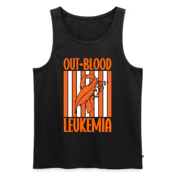 Leukämie Bewusstsein Blutkrebs Bekämpfung - Männer Premium Bio Tank Top - Schwarz - Vorne - Michal (187cm)