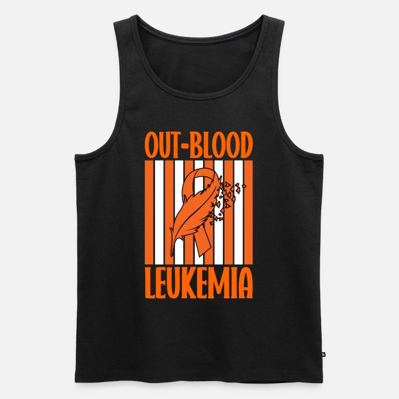 Leukämie Bewusstsein Blutkrebs Bekämpfung - Männer Premium Bio Tank Top - Schwarz