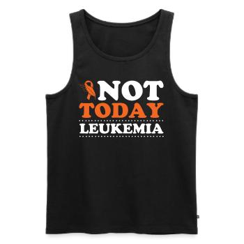 Leukämie Bewusstsein Blutkrebs Bekämpfung - Männer Premium Bio Tank Top - Schwarz - Vorne - Michal (187cm)