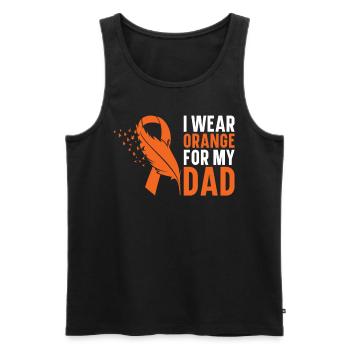 Leukämie Bewusstsein Blutkrebs Bekämpfung - Männer Premium Bio Tank Top - Schwarz - Vorne - Michal (187cm)