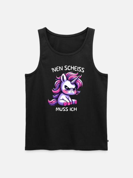 Nen Scheiss Muss ich - Männer Premium Bio Tank Top - Schwarz