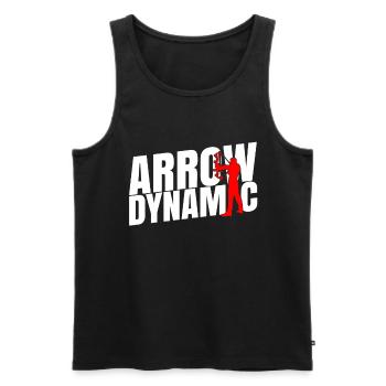 Bogenschießen Bogenschütze Arrow dynamic - Männer Premium Bio Tank Top - Schwarz - Vorne - Michal (187cm)