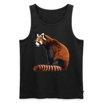 Red Panda Kleine Pandas Kleiner Roter Panda - Männer Premium Bio Tank Top - Schwarz - Vorne - AI Model Male 178 light (178cm)
