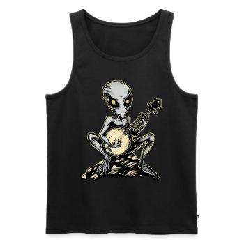 Dover Dämon Kryptide Kryptozoologie Bluegrass Banj - Männer Premium Bio Tank Top - Schwarz - Vorne - AI Model Male 178 light (178cm)