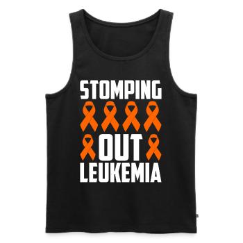 Leukämie Bewusstsein Blutkrebs Bekämpfung - Männer Premium Bio Tank Top - Schwarz - Vorne - Michal (187cm)