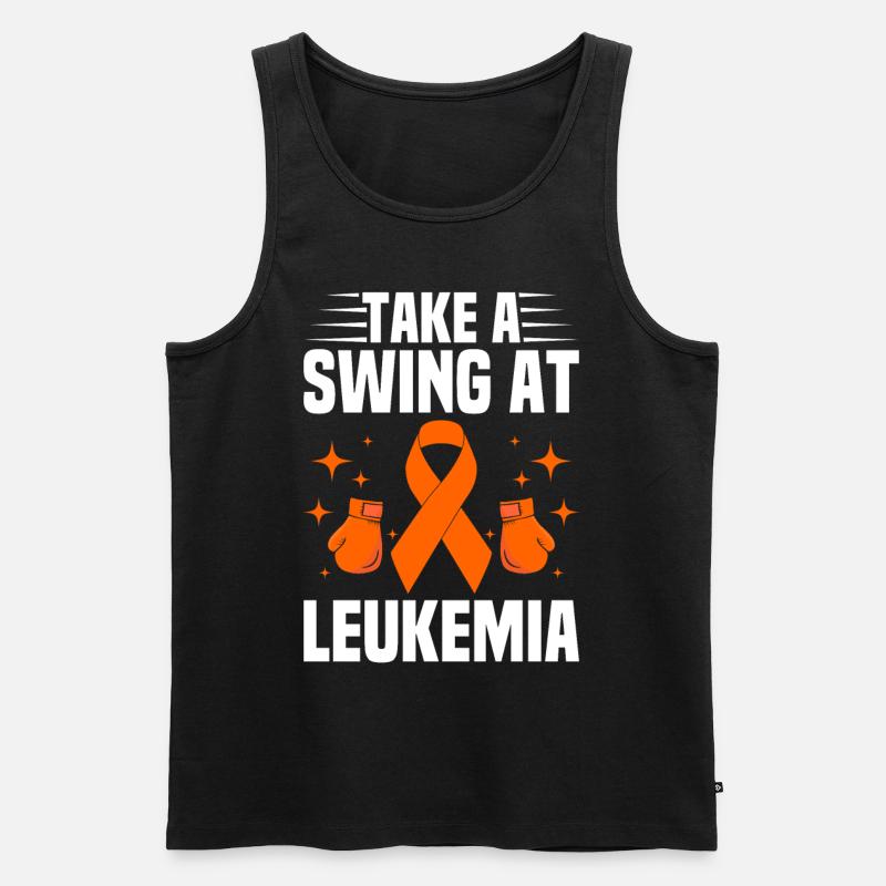 Leukämie Bewusstsein Blutkrebs Bekämpfung - Männer Premium Bio Tank Top - Schwarz