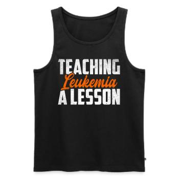 Leukämie Bewusstsein Blutkrebs Bekämpfung - Männer Premium Bio Tank Top - Schwarz - Vorne - Michal (187cm)