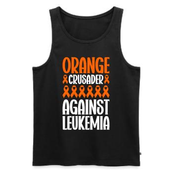 Leukämie Bewusstsein Blutkrebs Bekämpfung - Männer Premium Bio Tank Top - Schwarz - Vorne - Michal (187cm)