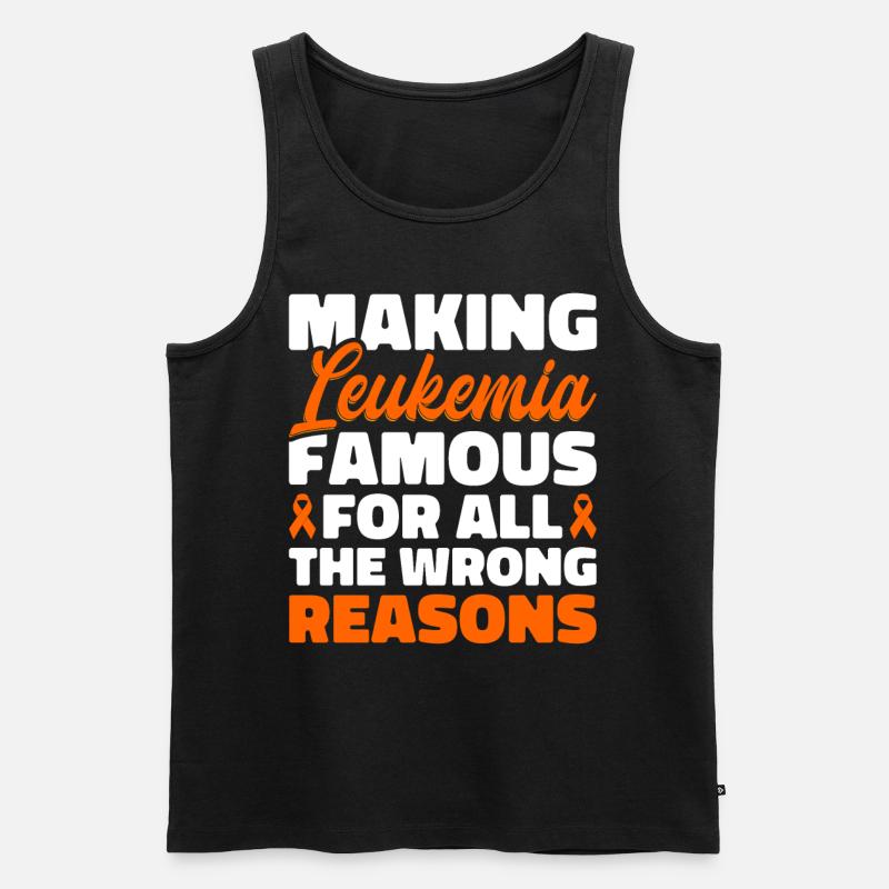 Leukämie Bewusstsein Blutkrebs Bekämpfung - Männer Premium Bio Tank Top - Schwarz
