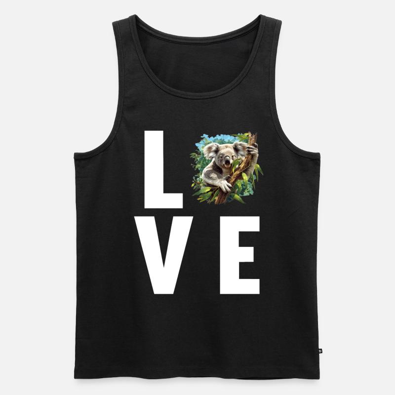 Koalas Koala - Débardeur bio Premium Homme - noir