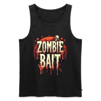 Conception de zombie d’Halloween - Débardeur bio Premium Homme - noir - Devant - Michal (187cm)