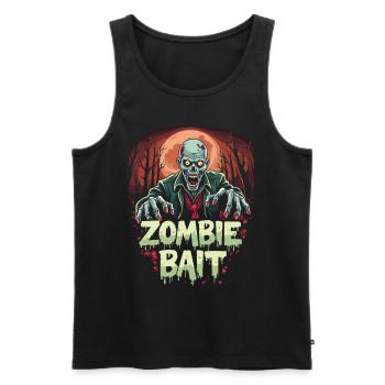 Conception de zombie d’Halloween - Débardeur bio Premium Homme - noir - Devant - Michal (187cm)