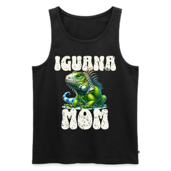 Leguan - Männer Premium Bio Tank Top - Schwarz - Vorne - AI Model Male 178 light (178cm)