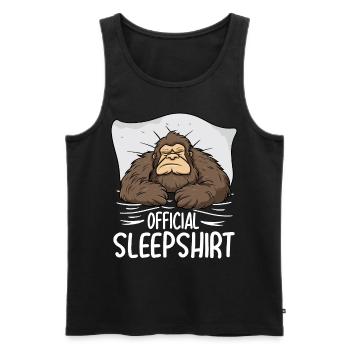 Bigfoot Chemise de nuit officielle - Débardeur bio Premium Homme - noir - Devant - Michal (187cm)