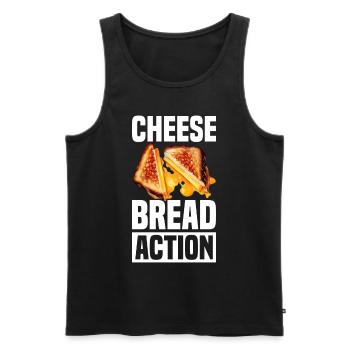 Grilled Cheese Grilled Cheese Foodie Cheese Sandwich - Débardeur bio Premium Homme - noir - Devant - AI Model Male 178 light (178cm)